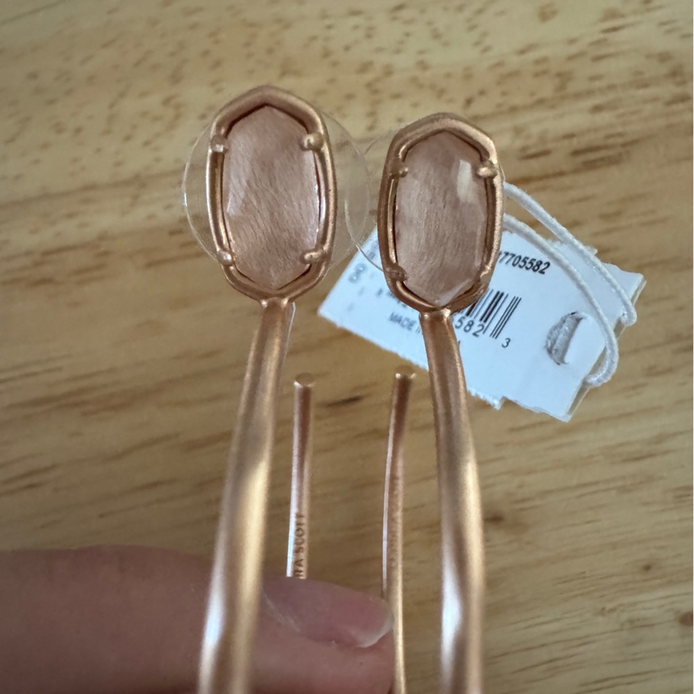 Kendra Scott Rose Gold Small Stone Pepper Earrings
